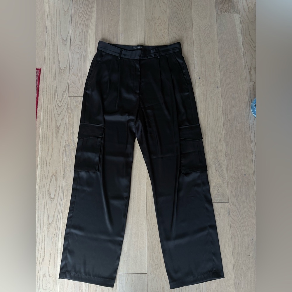 Dynamite Satin Cargo Pants